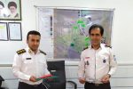 دیدار رئيس اورژانس ۱۱۵ شهرستان بهمئی با رئیس پلیس راهور + جزئیات